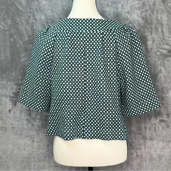 Anthropologie Elevenses Women‎ Sz 10  Cropped Tweed Front Tie Blazer Jacket - Picture 3 of 12